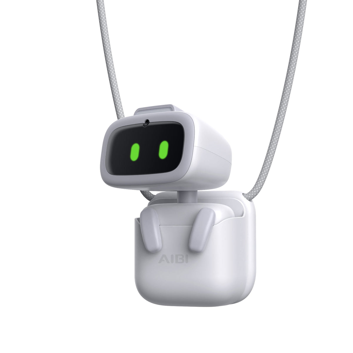 AI Pocket Wearable Robot, ChatGPT Powered AI Companion with Voice Commands, Emotional Interaction, Singing & Dancing, Magnetically Attaches to Anywhere, White | Pocket