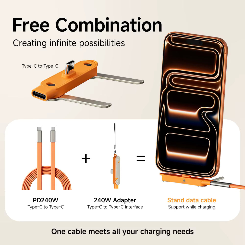 SnapStand 2-in-1 Detachable Charging Cable Stand