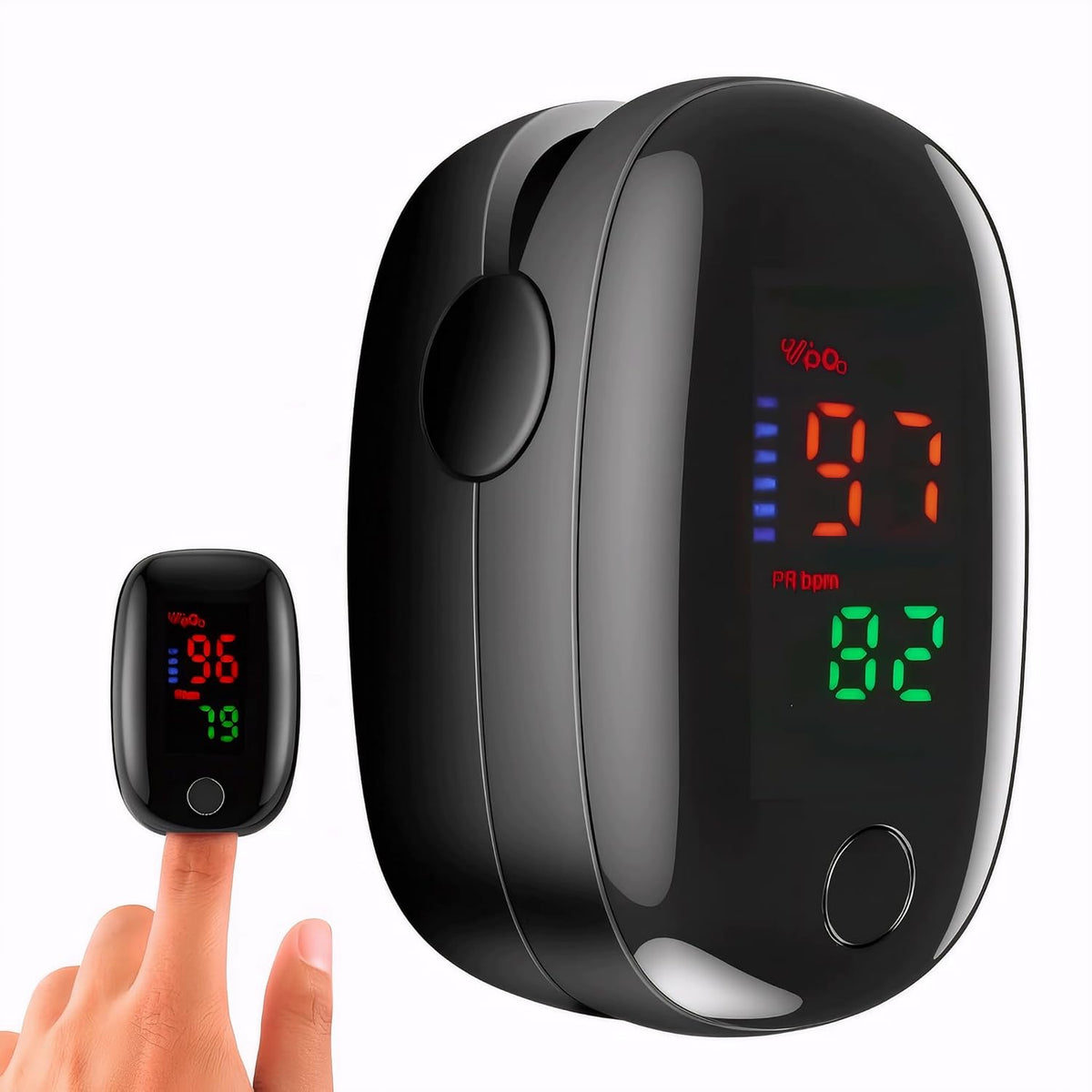 Finger Tip Pulse Oximeter with LED Display