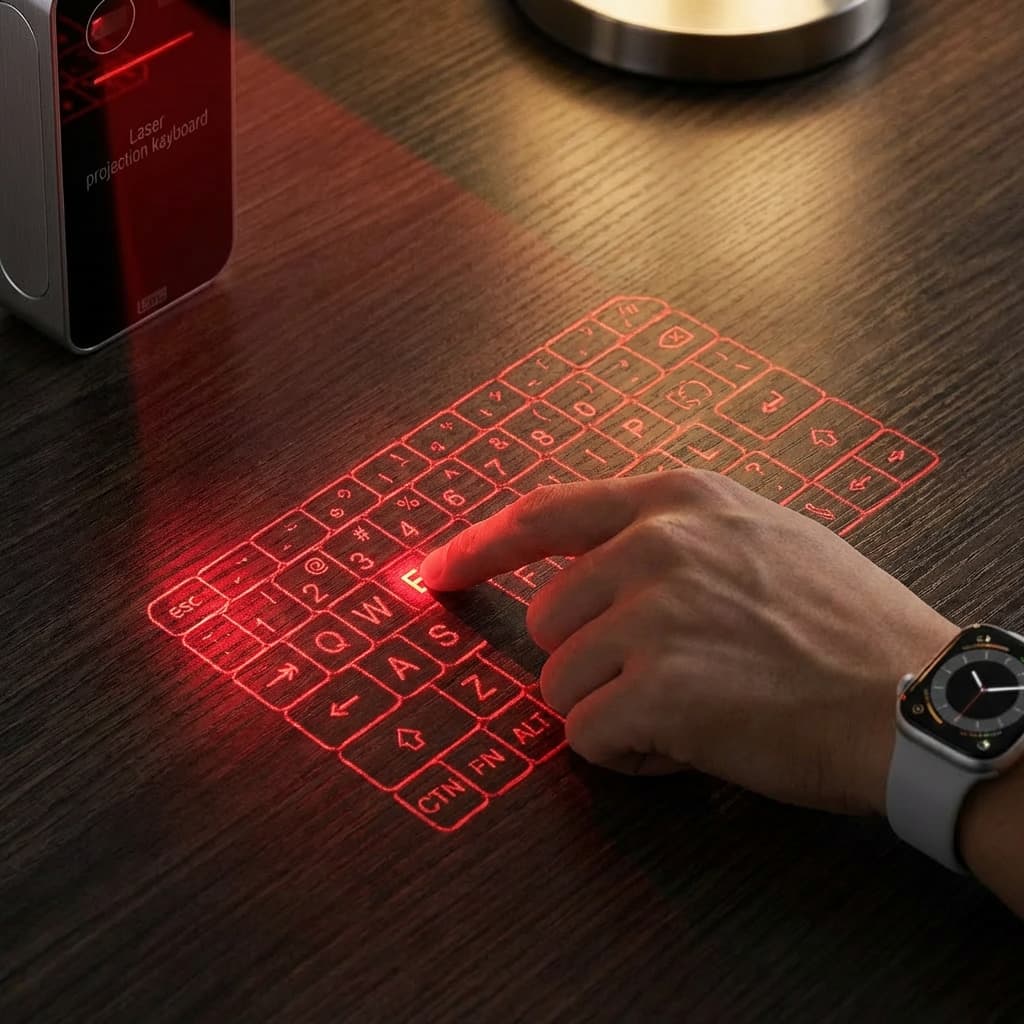 Laser Projection Keyboard with Mouse Controls