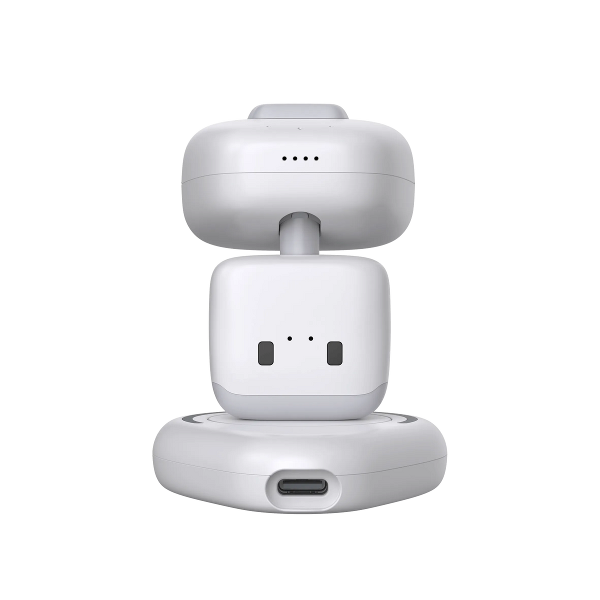 AI Pocket Wearable Robot, ChatGPT Powered AI Companion with Voice Commands, Emotional Interaction, Singing & Dancing, Magnetically Attaches to Anywhere, White | Pocket