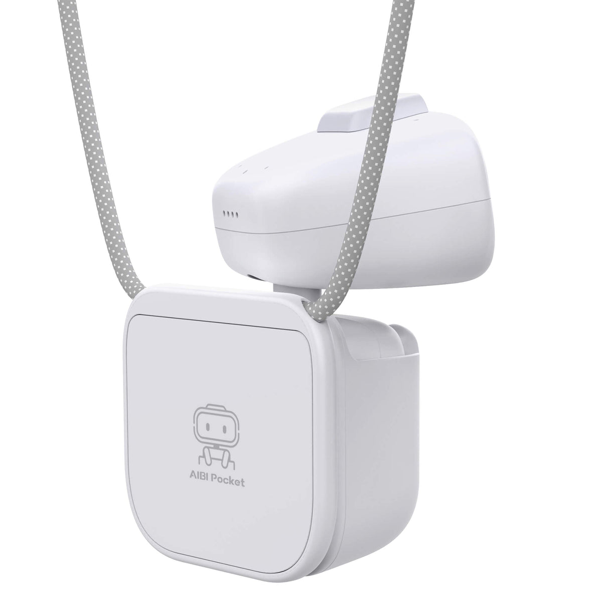 AI Pocket Wearable Robot, ChatGPT Powered AI Companion with Voice Commands, Emotional Interaction, Singing & Dancing, Magnetically Attaches to Anywhere, White | Pocket