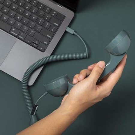 🎙️✨ Retro Type-C Handset Native Union POP Phone Slate The Thoughtful Handset For Modern Devices