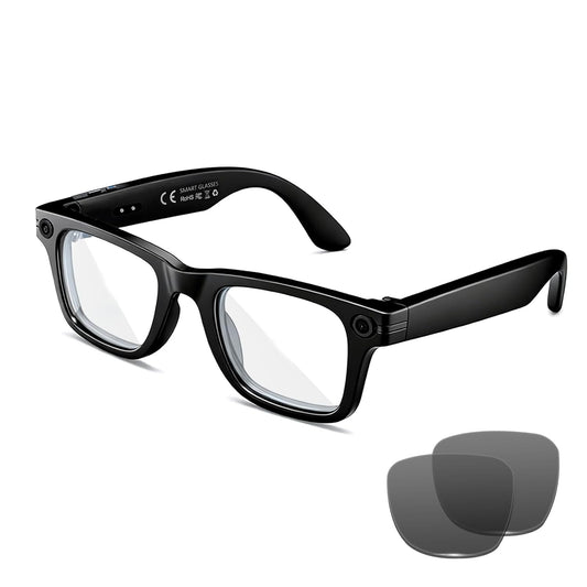 AI Smart Glasses with 8MP Camera, 4K Video & HD Photo, Bluetooth Audio, AI Voice Assistant (BUY 1 GET 1 FREE)