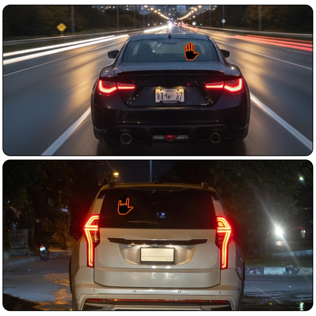 (Pack of 2) Gesture Control Display Light for Car – 4 Emotion Signals