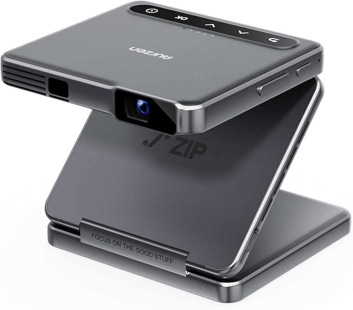 Portable Pocket ZIPs Projector, Ultra Lightweight 9.8 oz 280 g, Compact Short Focus, Trifold, DLP, 720P,, 1080P, Autofocus, Auto Keystone Correction, Mirroring