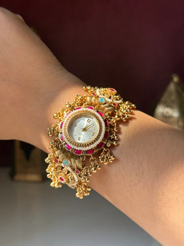 Royal Kashmiri "Mastani" Antique Heritage Bracelet Watch(BUY 1 GET 1 FREE )