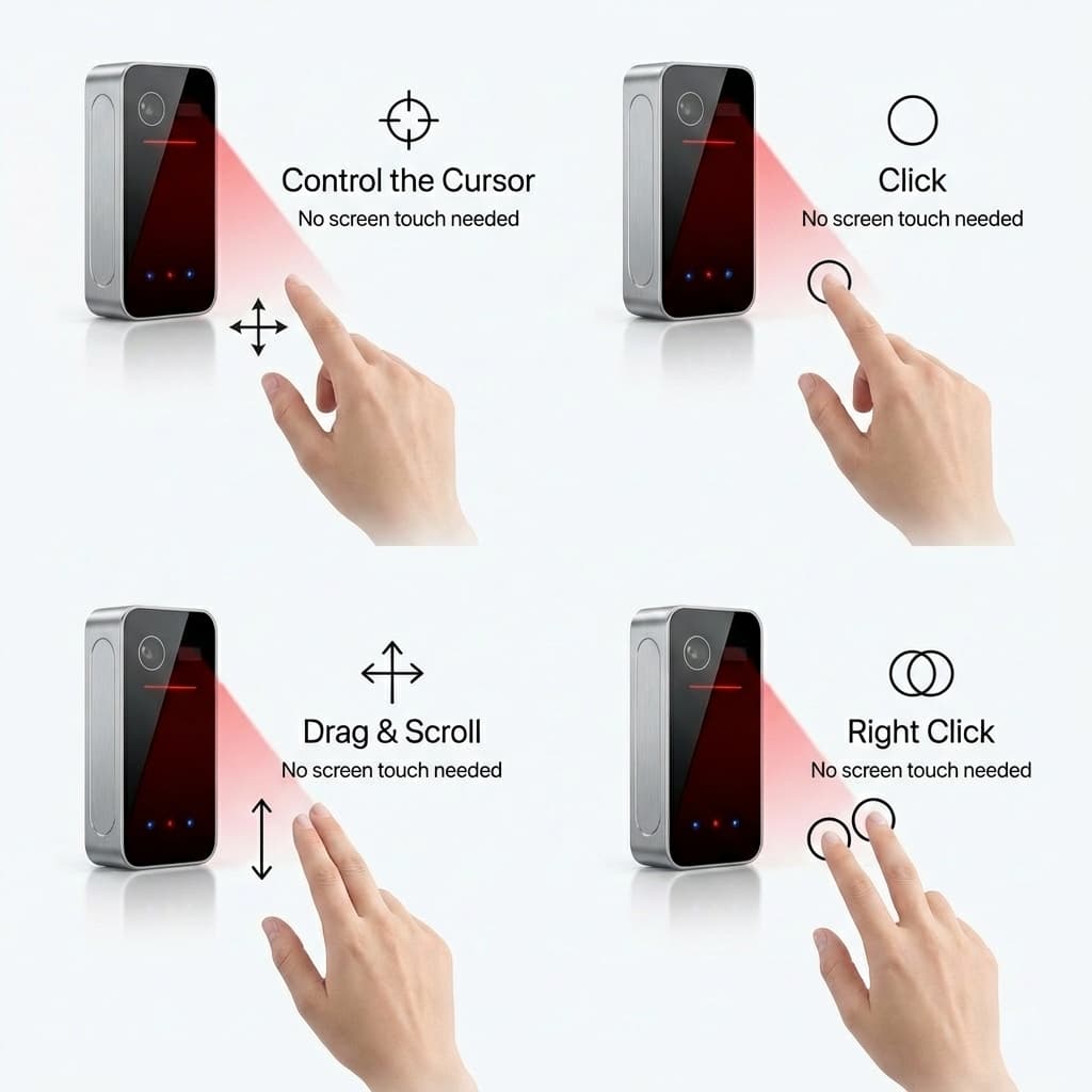 Laser Projection Keyboard with Mouse Controls