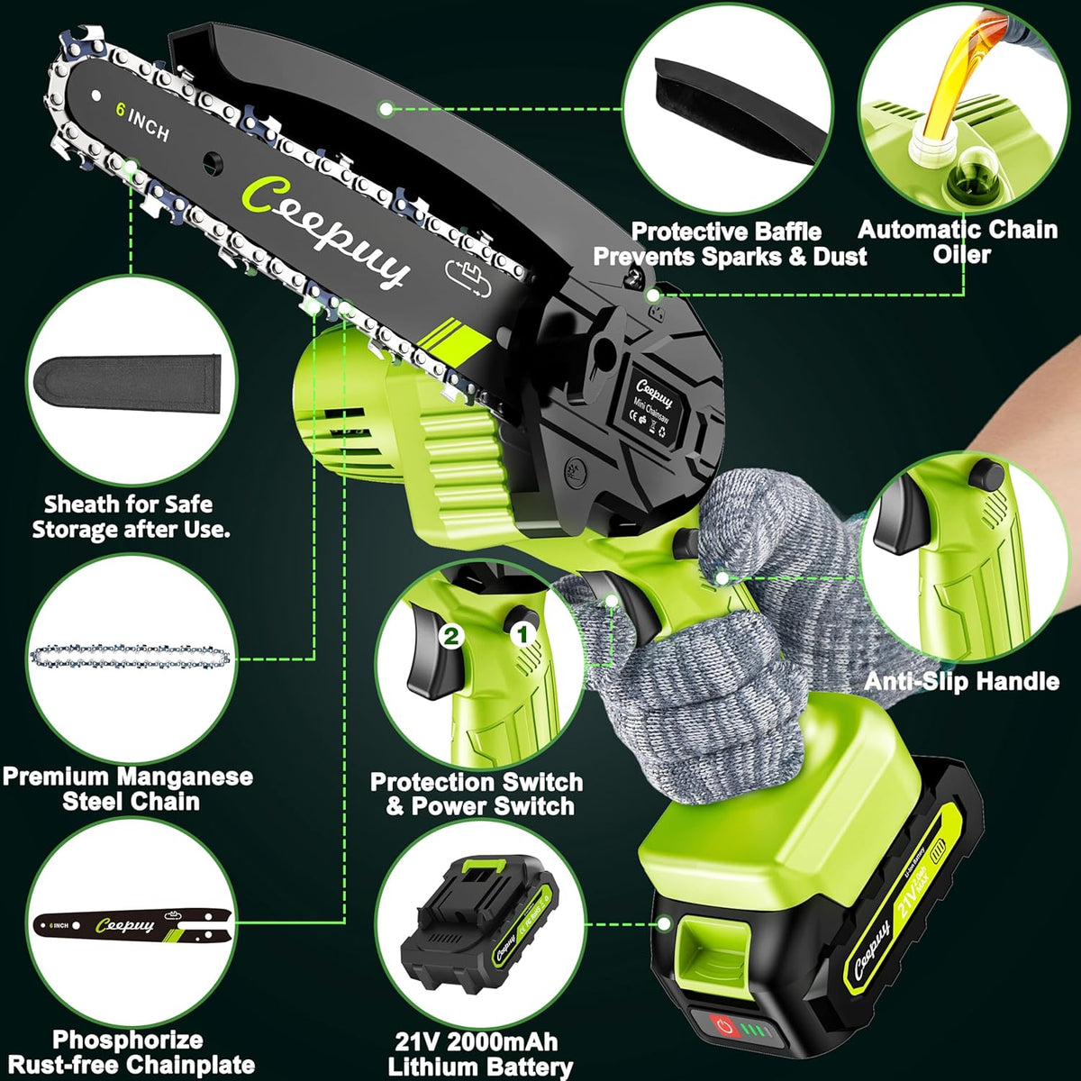 Portable Cordless Chainsaw
