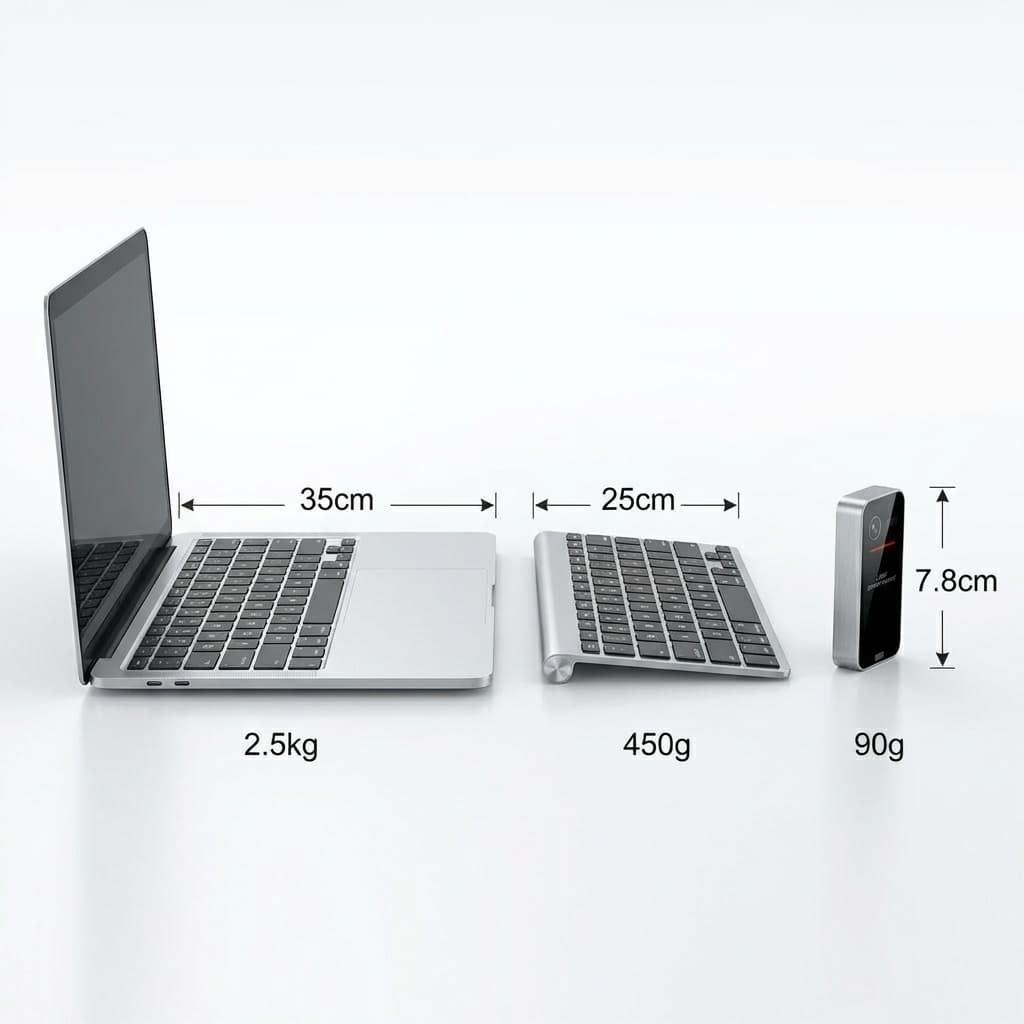 Laser Projection Keyboard with Mouse Controls