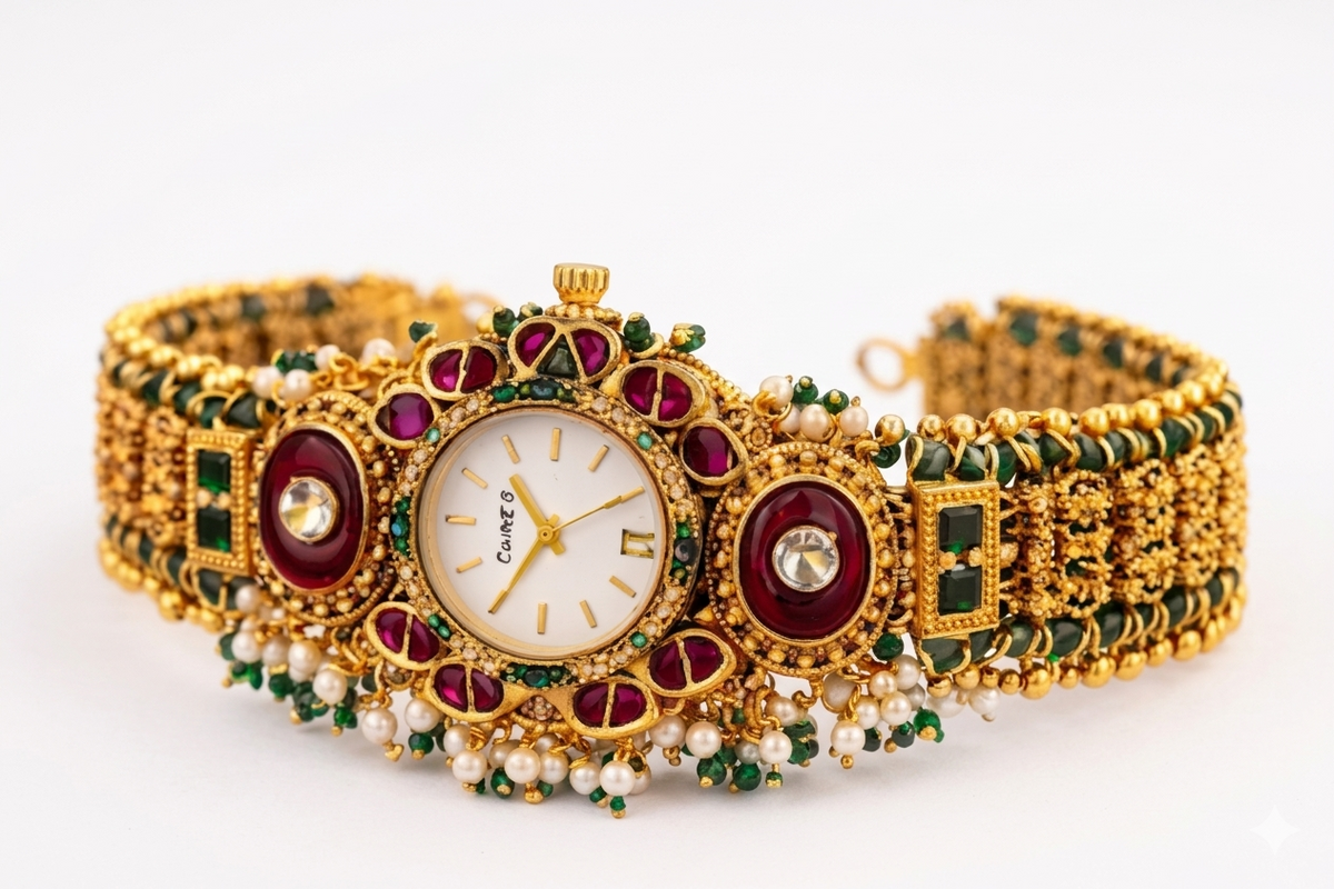 Kashmiri Royal Heritage Bridal Bracelet Watch for Women(BUY 1 GET 1 FREE )