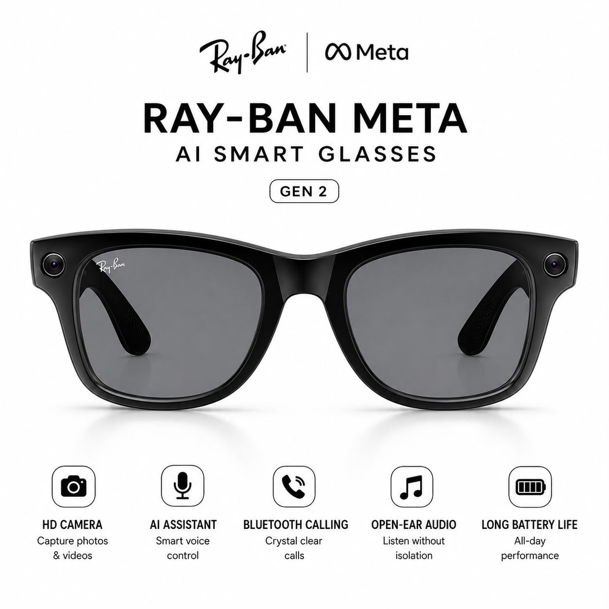 Meta AI Smart Glasses (Gen 2)