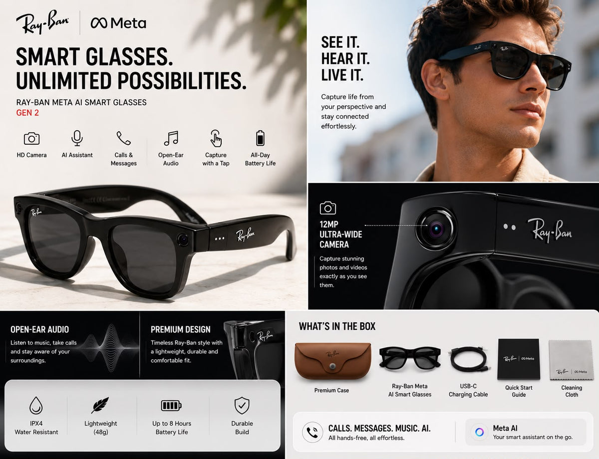 Meta AI Smart Glasses (Gen 2)