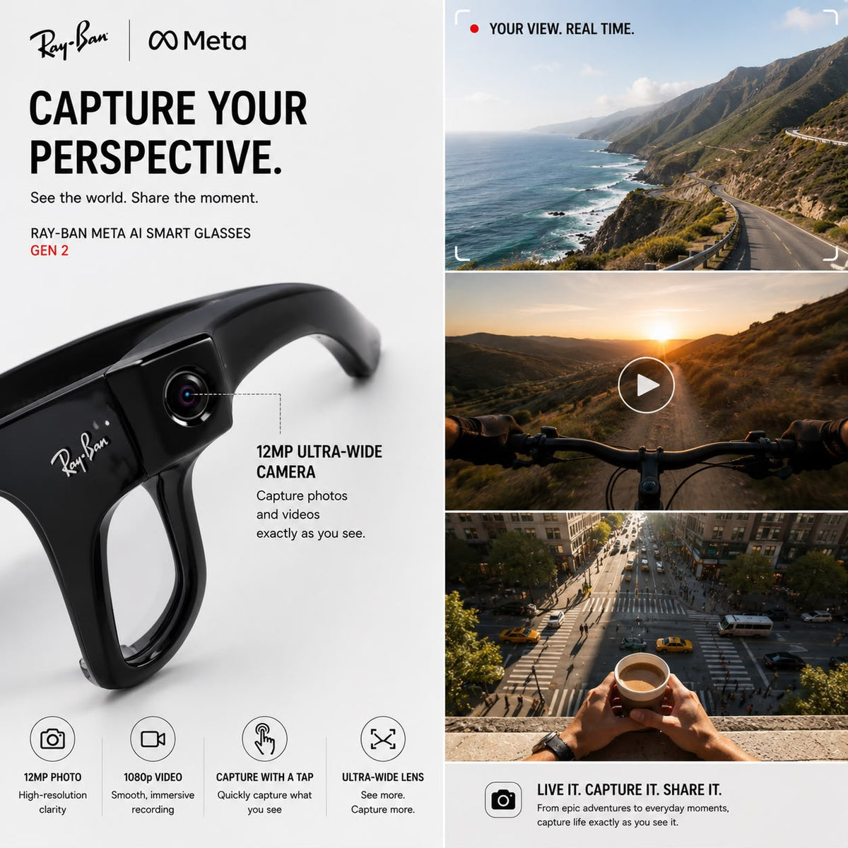 Meta AI Smart Glasses (Gen 2)