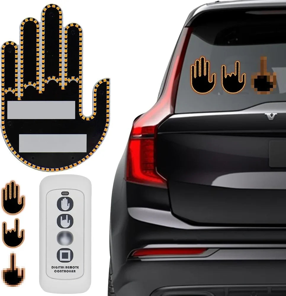 (Pack of 2) Gesture Control Display Light for Car – 4 Emotion Signals