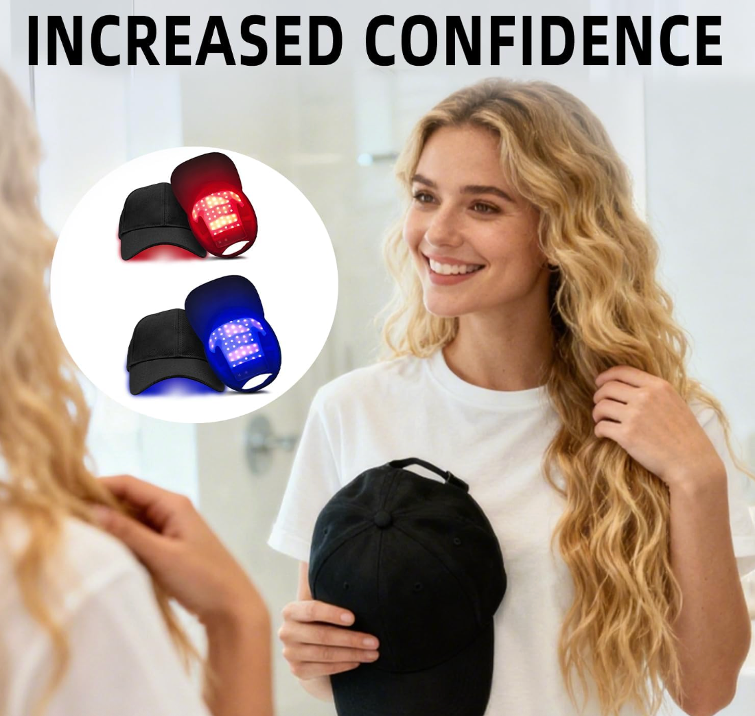 Hair Regrowth Red Light Therapy Hat.(If Its Not Working ,100% Money Back Guarantee)