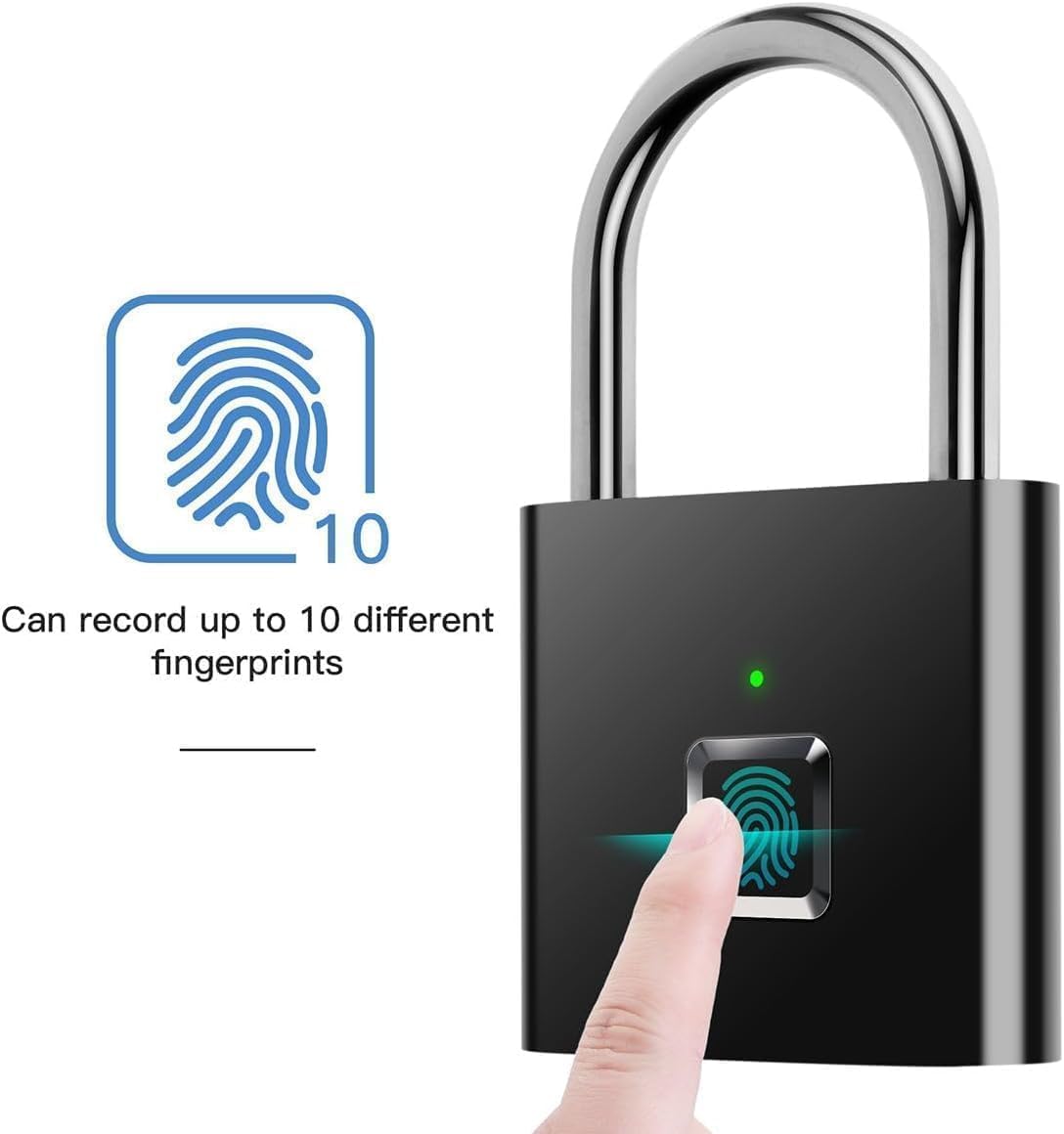 Smart Lock Fingerprint Biometric Padlock | Keyless&Password-Free Access