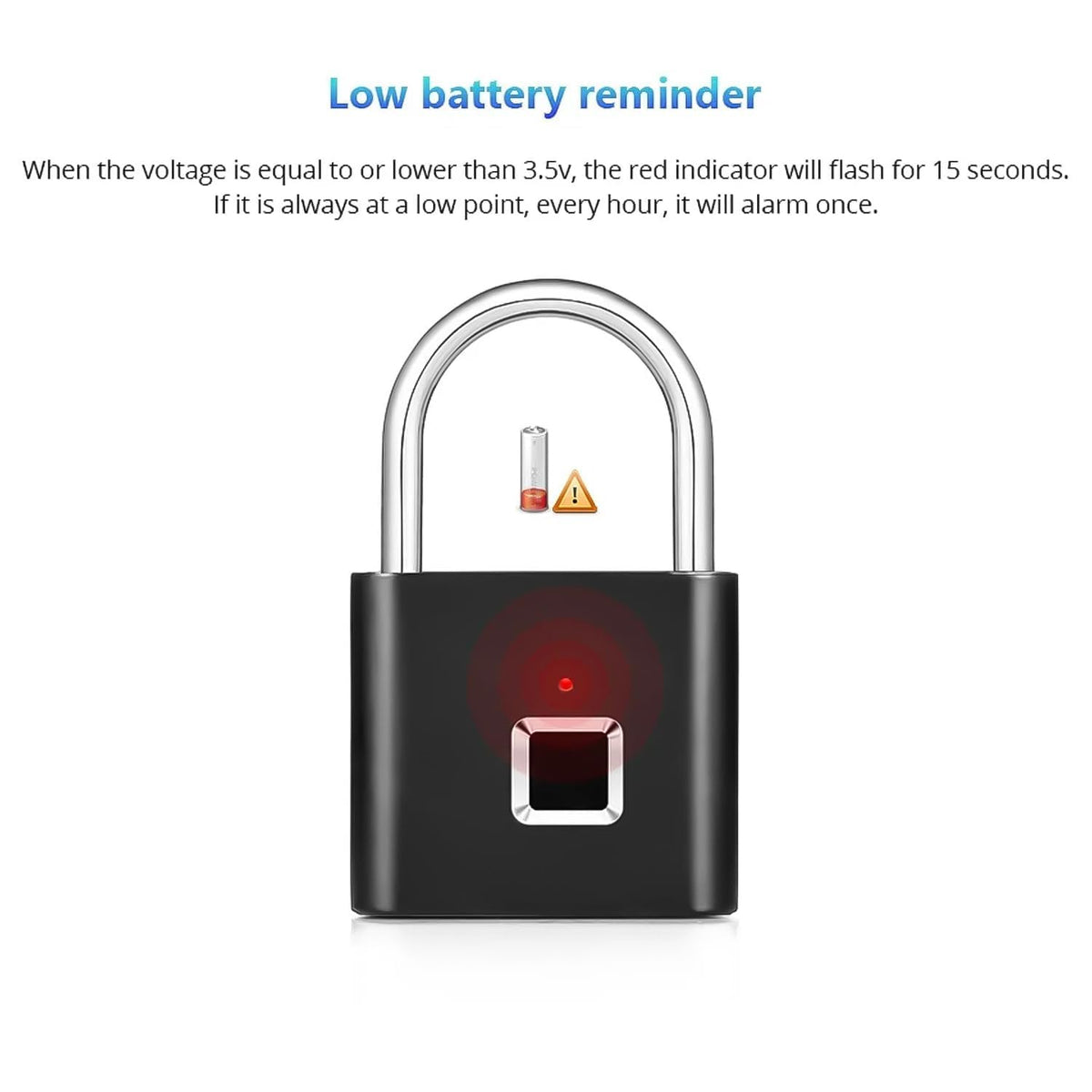 Smart Lock Fingerprint Biometric Padlock | Keyless&Password-Free Access