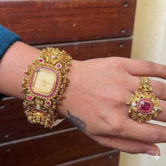 Traditional South Indian/Temple jewelry-inspired "Heritage" design(BUY 1 GET 1 FREE )