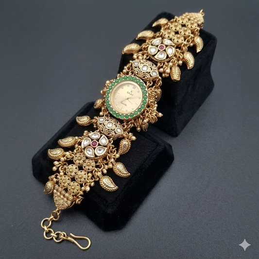 Kashmiri Heavy Bridal Watch –(BUY 1 GET 1 FREE )