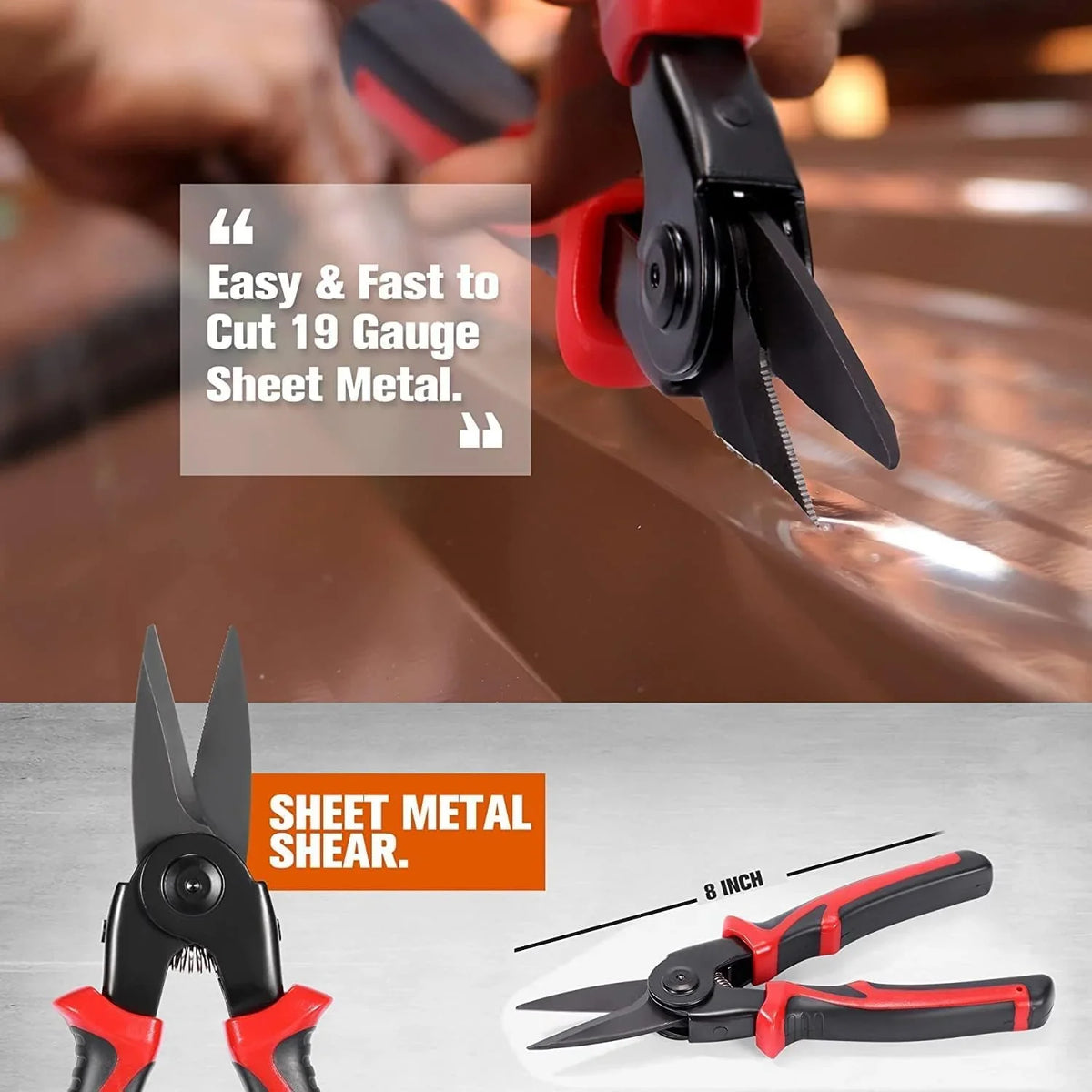 5-in-1 Multi-Function Electrician Plier Set | Wire Stripper, Crimper, Cutter & Sheet Metal Shear | 10–22 AWG